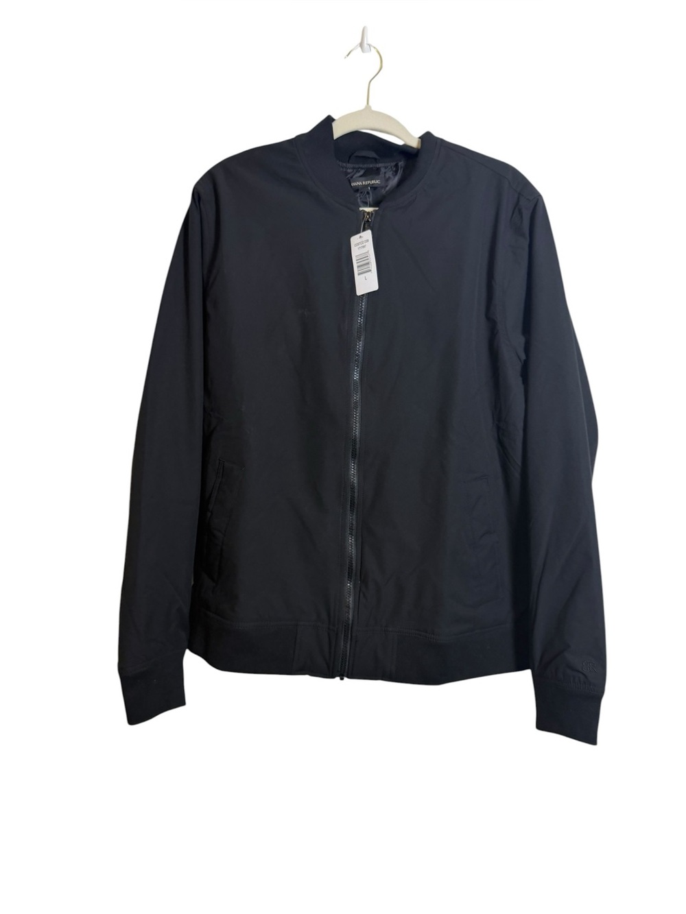 Banana Republic Black Bomber Jacket sz L